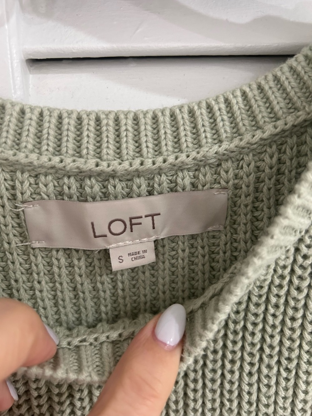 LOFT Mint Green Ribbed Knit Tank - Picture 2 of 6